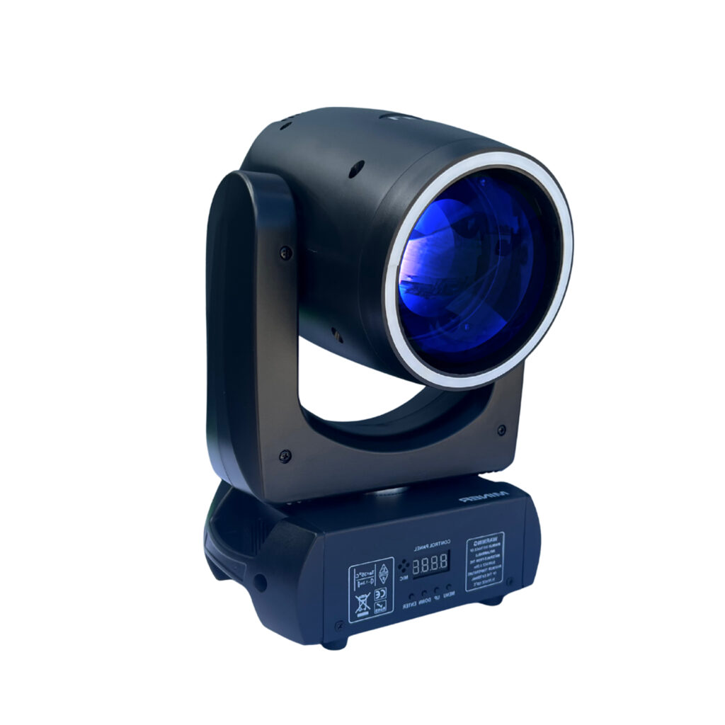 Micro Beam LED 150W compatto con fascio luminoso stretto per effetti luce professionali