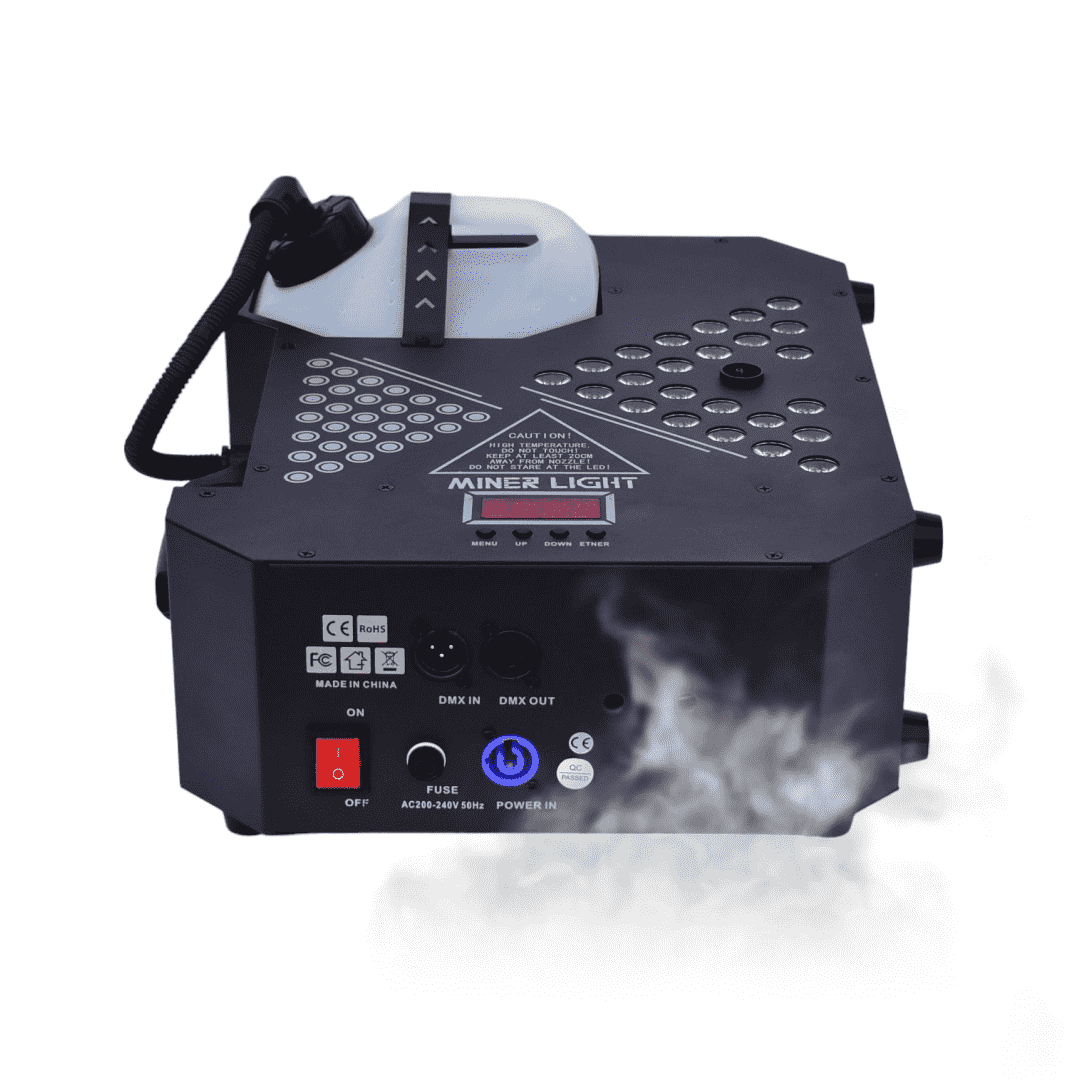 Macchina del fumo verticale SkyFog Miner 1500W con controllo DMX e telecomando wireless per eventi e spettacoli